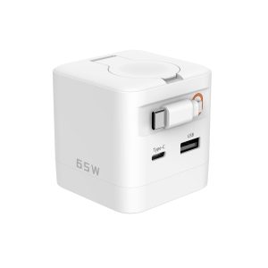 65W氮化镓自带伸缩线、手表无线充插头