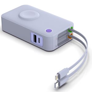 双伸缩线10000mah大容量type-c线和type-c双向快充